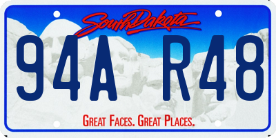 SD license plate 94AR48