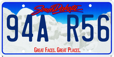 SD license plate 94AR56