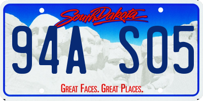 SD license plate 94AS05