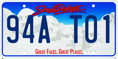 SD license plate 94AT01