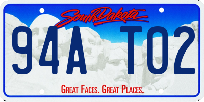 SD license plate 94AT02