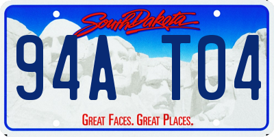 SD license plate 94AT04