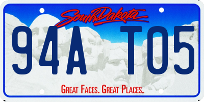 SD license plate 94AT05