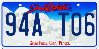 SD license plate 94AT06