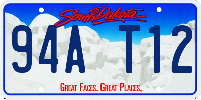 SD license plate 94AT12