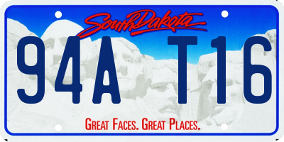 SD license plate 94AT16