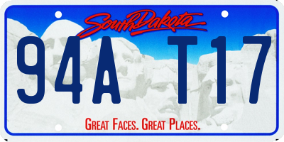 SD license plate 94AT17