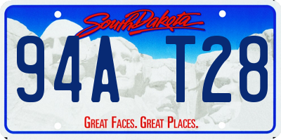 SD license plate 94AT28