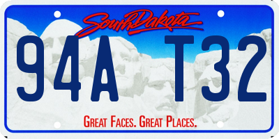 SD license plate 94AT32