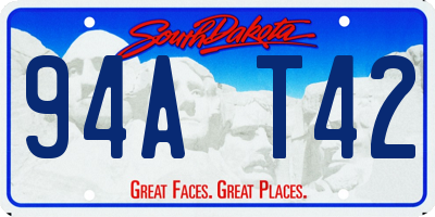 SD license plate 94AT42