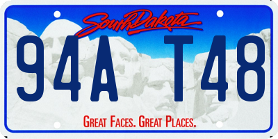 SD license plate 94AT48