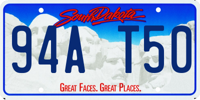 SD license plate 94AT50