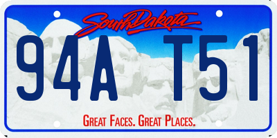 SD license plate 94AT51