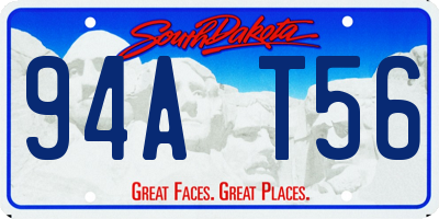 SD license plate 94AT56