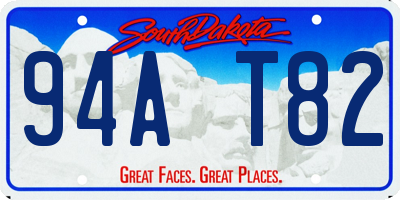 SD license plate 94AT82
