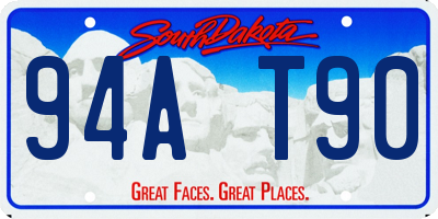 SD license plate 94AT90