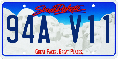 SD license plate 94AV11