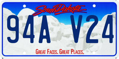 SD license plate 94AV24