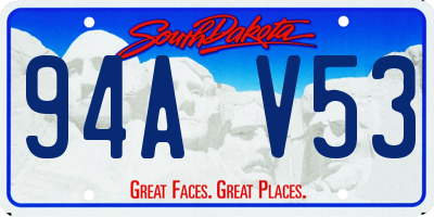 SD license plate 94AV53