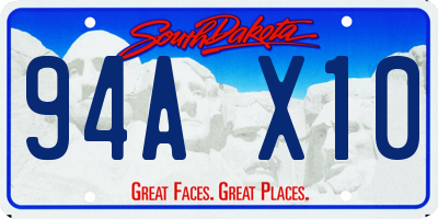 SD license plate 94AX10