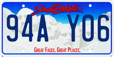 SD license plate 94AY06