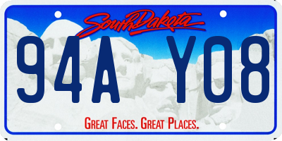 SD license plate 94AY08