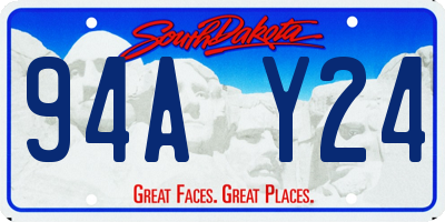 SD license plate 94AY24