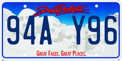 SD license plate 94AY96