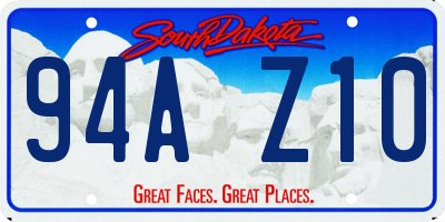 SD license plate 94AZ10