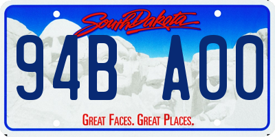 SD license plate 94BA00