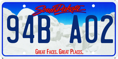 SD license plate 94BA02