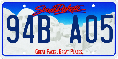 SD license plate 94BA05