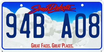 SD license plate 94BA08