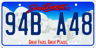 SD license plate 94BA48