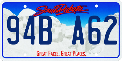 SD license plate 94BA62