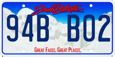 SD license plate 94BB02