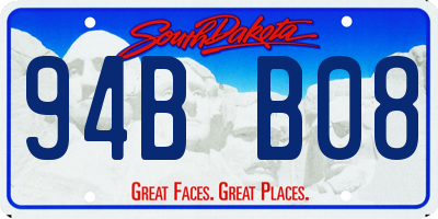 SD license plate 94BB08