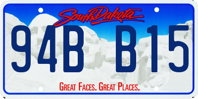 SD license plate 94BB15