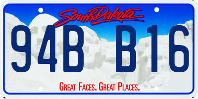 SD license plate 94BB16