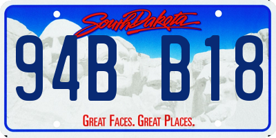 SD license plate 94BB18