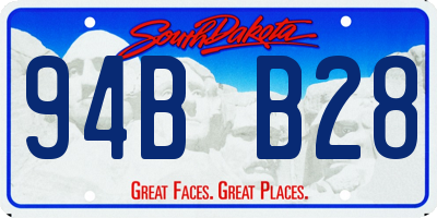 SD license plate 94BB28