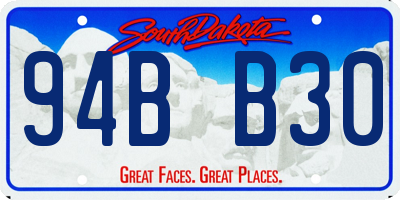 SD license plate 94BB30