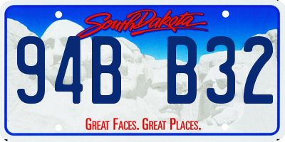 SD license plate 94BB32