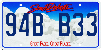 SD license plate 94BB33