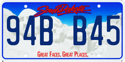 SD license plate 94BB45