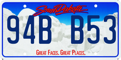 SD license plate 94BB53