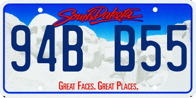 SD license plate 94BB55