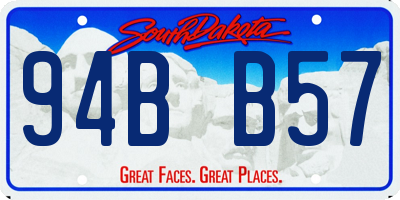 SD license plate 94BB57