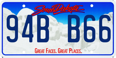 SD license plate 94BB66