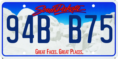 SD license plate 94BB75